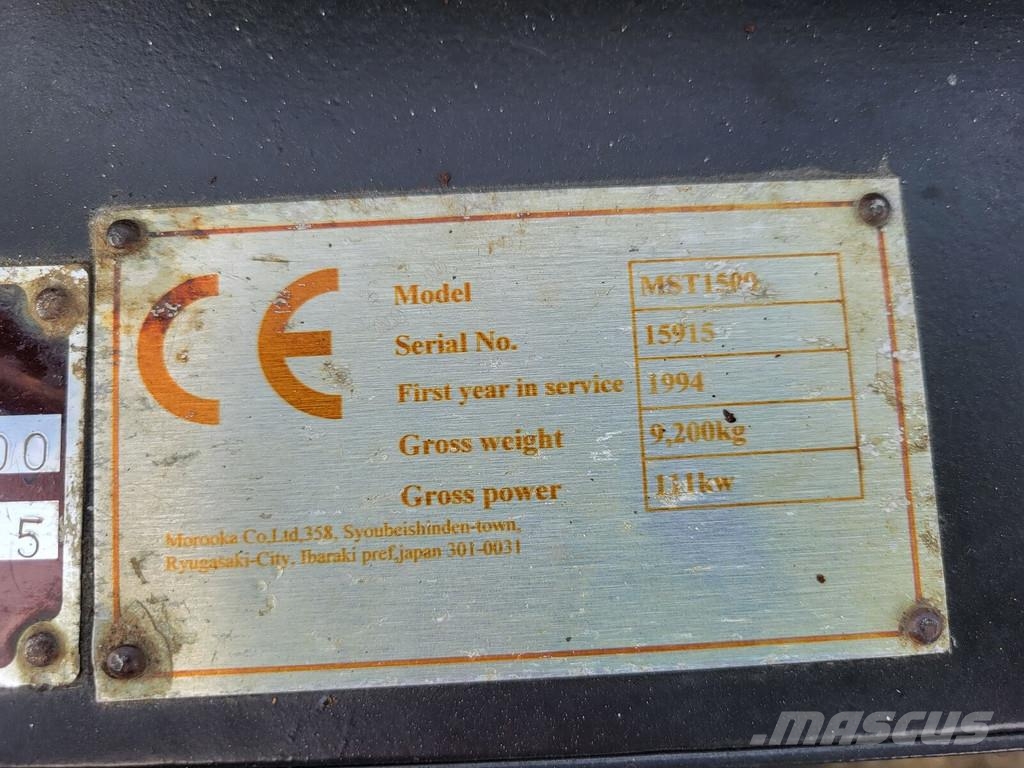 Morooka MST 1500VD Tombereau sur chenilles