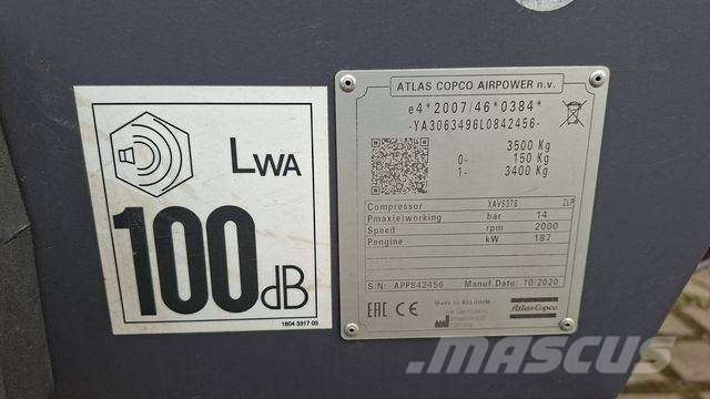 Atlas Copco XAVS 378 CuD Compressors