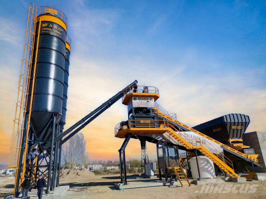 Fabo CENTRALE À BÉTON COMPACTE À BANDE 120 M3/H Cementtillverknings fabriker