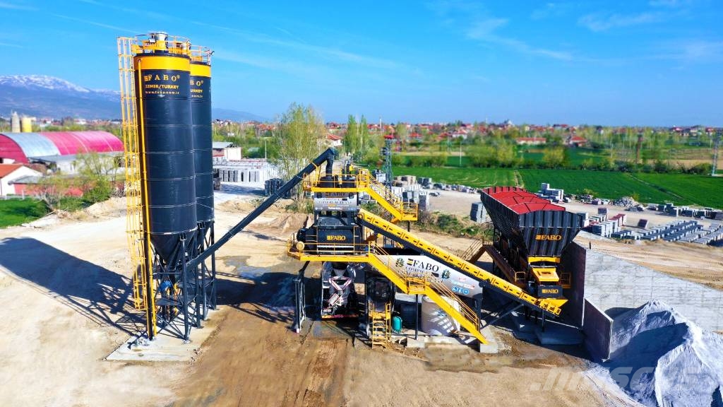 Fabo CENTRALE À BÉTON COMPACTE À BANDE 120 M3/H Cementtillverknings fabriker