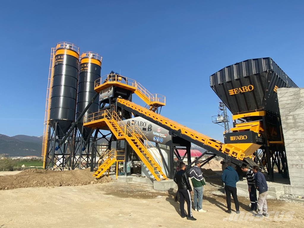 Fabo CENTRALE À BÉTON COMPACTE À BANDE 120 M3/H Cementtillverknings fabriker
