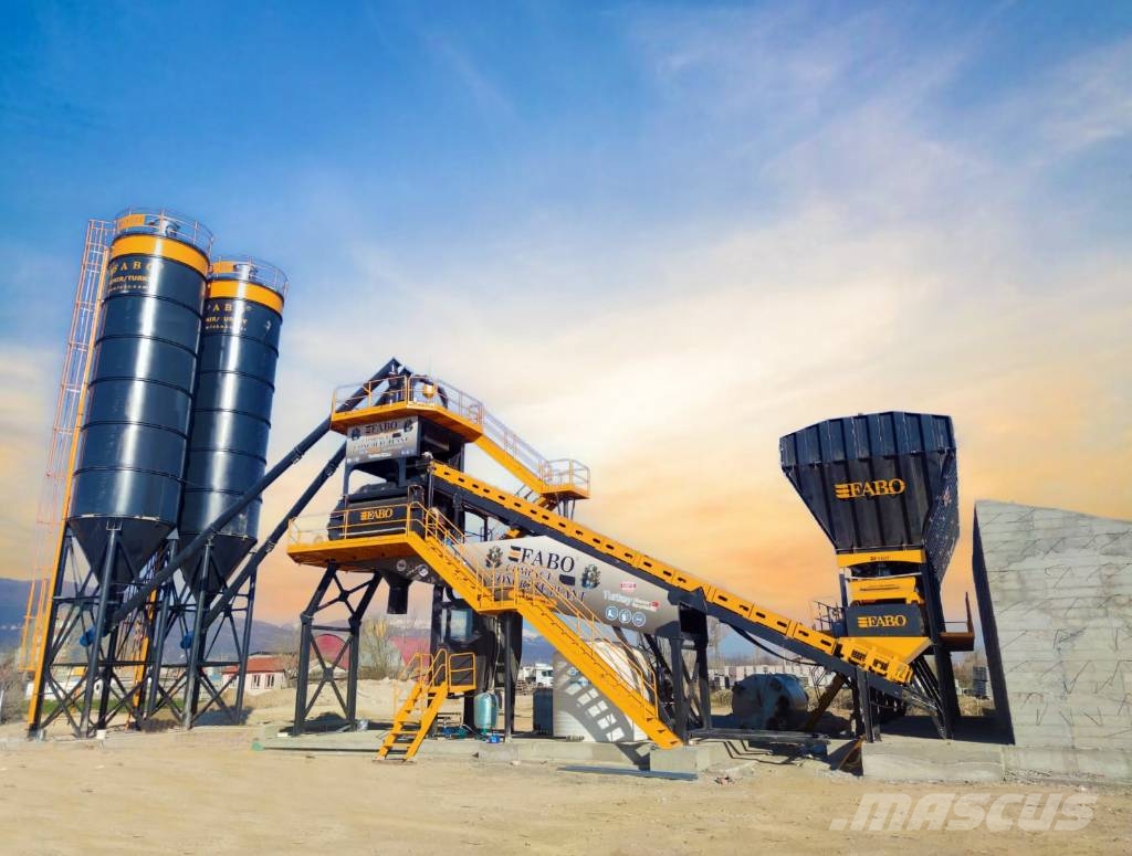 Fabo CENTRALE À BÉTON COMPACTE À BANDE 120 M3/H Cementtillverknings fabriker
