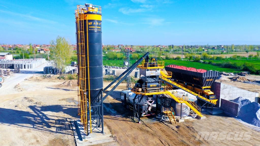 Fabo CENTRALE À BÉTON COMPACTE À BANDE 120 M3/H Cementtillverknings fabriker