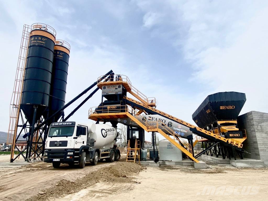 Fabo CENTRALE À BÉTON COMPACTE À BANDE 120 M3/H Cementtillverknings fabriker
