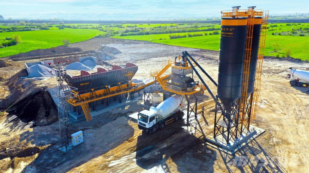 Fabo CENTRALE À BÉTON COMPACTE À BANDE 120 M3/H Cementtillverknings fabriker