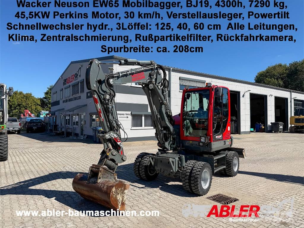 Wacker Neuson EW65 Powertilt SW ZSA  휠 굴삭기