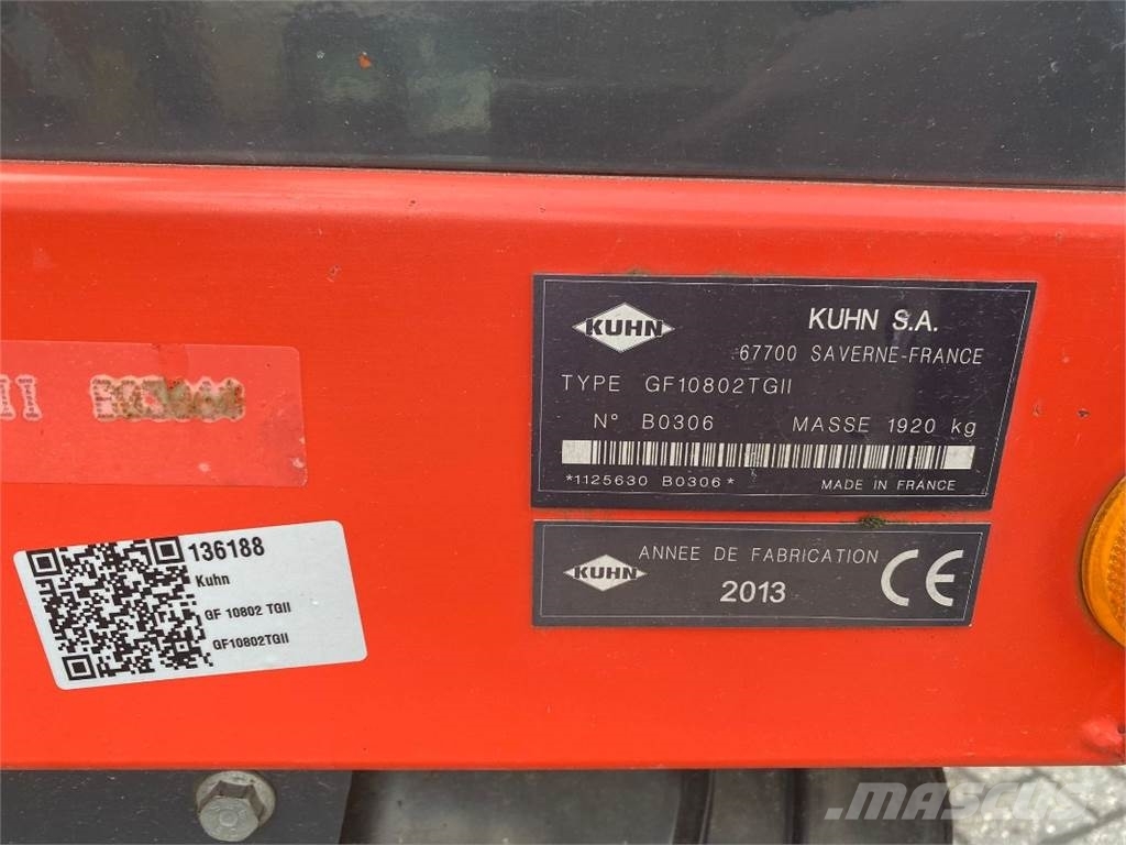 Kuhn GF 10802 T GIT مكابس وميبسات التبن
