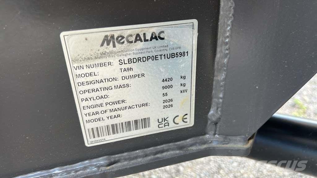 Mecalac TA9H عربات نقل قلابة للمواقع