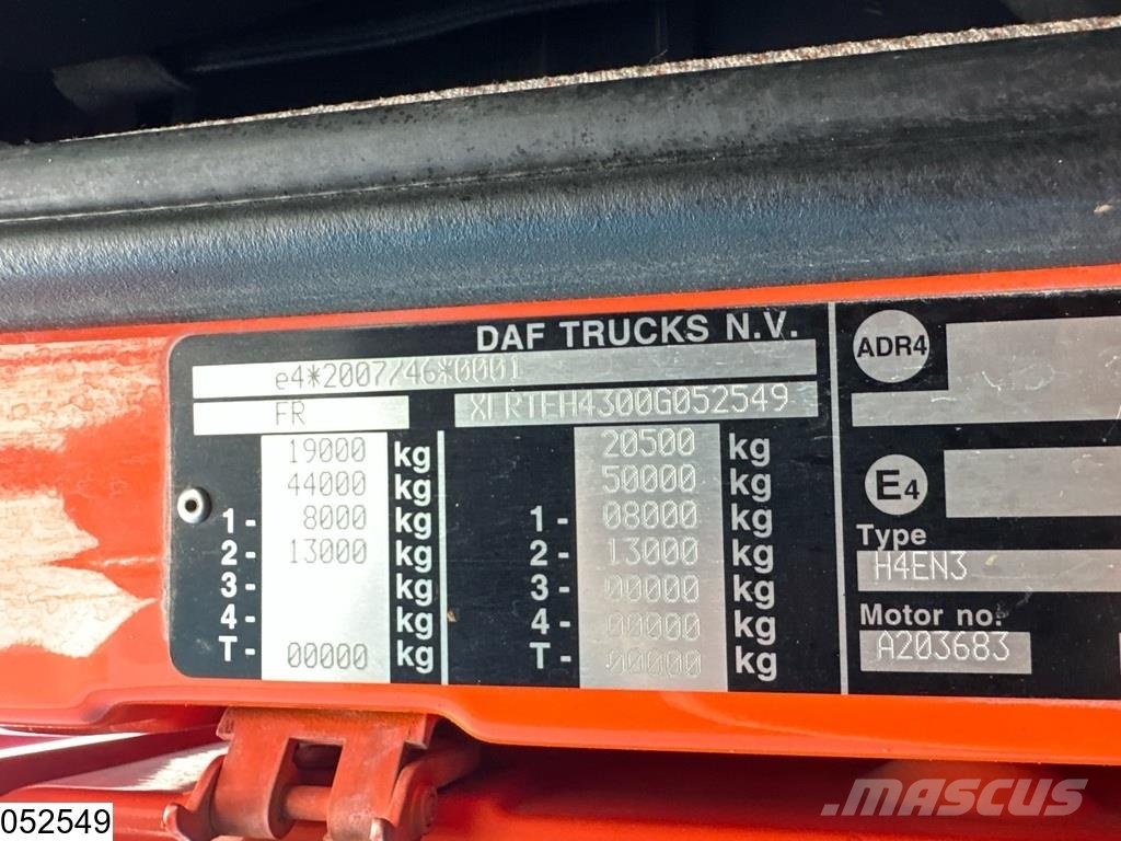 DAF XF 460 EURO 6, RETARDER, PTO Trekkvogner