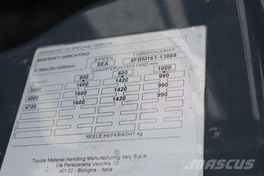 Toyota 8FBM16T Valid inspection, *Guarantee! Electric, 5 Дизельні навантажувачі