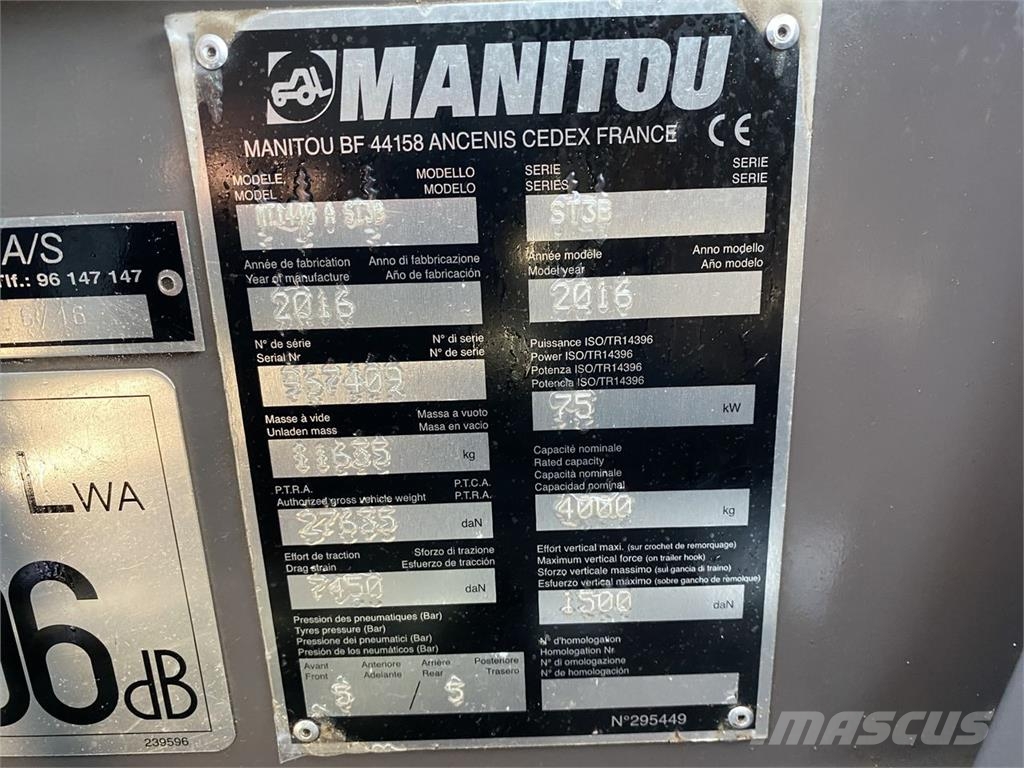 Manitou MT1440A ST3B 伸缩臂叉装车|叉装车