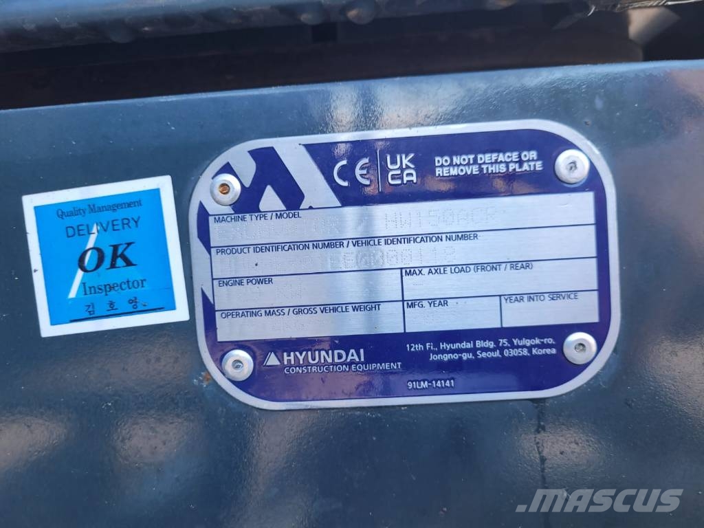 Hyundai HW 150 ACR Excavadoras de ruedas