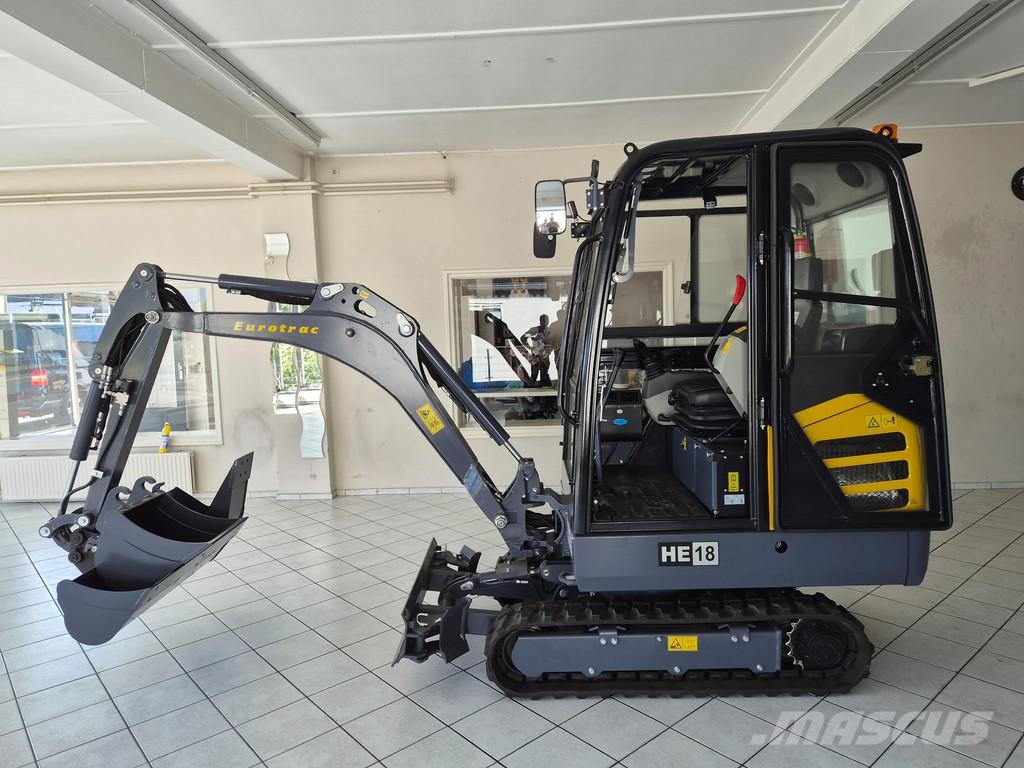 Eurotrac 2 tons minigraver Nieuw 3 bakken Minigraafmachines < 7t