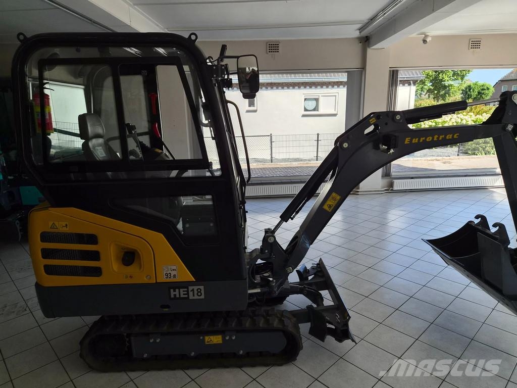 Eurotrac 2 tons minigraver Nieuw 3 bakken Minigraafmachines < 7t