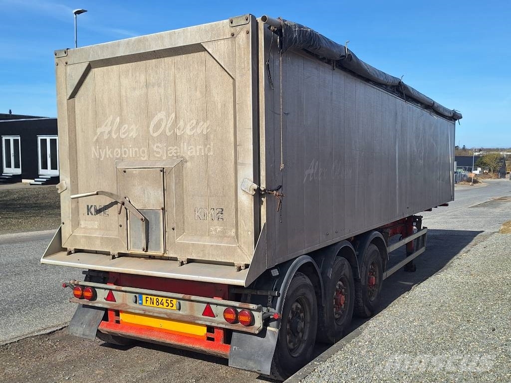 Kel-Berg 3 akslet 48 m3 tiptrailer med nedfældbar side Kippers