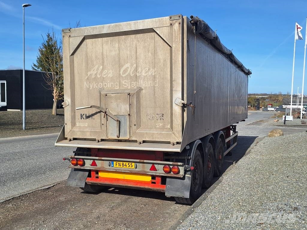 Kel-Berg 3 akslet 48 m3 tiptrailer med nedfældbar side Kippers