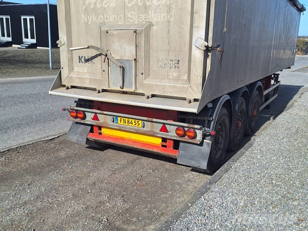 Kel-Berg 3 akslet 48 m3 tiptrailer med nedfældbar side Kippers