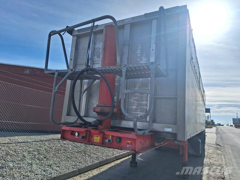 Kel-Berg 3 akslet 48 m3 tiptrailer med nedfældbar side Kippers
