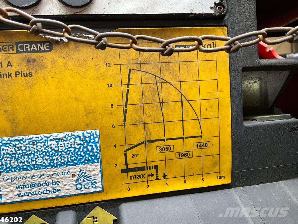 DAF FAN CF 370 Euro 6 Palfinger 13 Tonmeter laadkraan شاحنات الرافعات الخطافية
