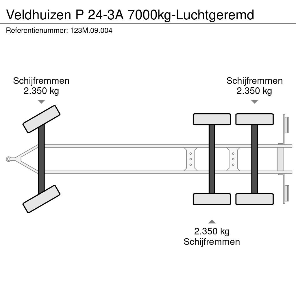 Veldhuizen P 24-3A 7000kg-Luchtgeremd Muut perävaunut