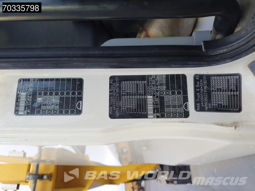 MAN TGS 41.480 8X4 15m3 tipper steel suspension Big-Ax Camion ribaltabili