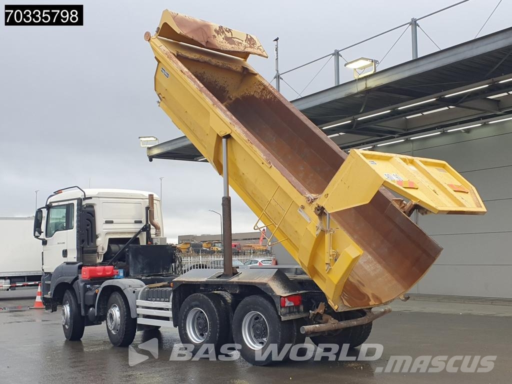 MAN TGS 41.480 8X4 15m3 tipper steel suspension Big-Ax Camion ribaltabili