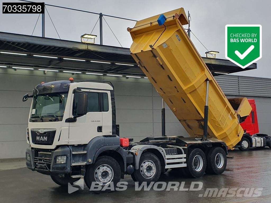 MAN TGS 41.480 8X4 15m3 tipper steel suspension Big-Ax Camion ribaltabili