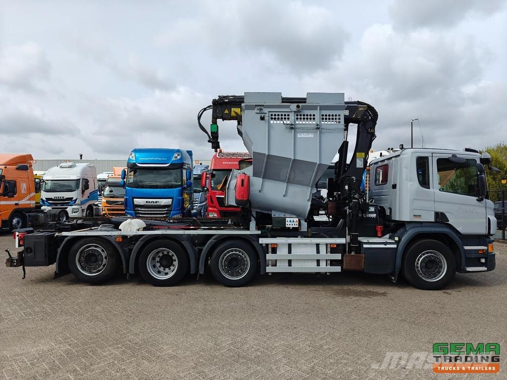 Scania P320 8x2/6 Day Cab Euro6A - HIAB XS211W-3 + Remote Hákový nosič kontejnerů