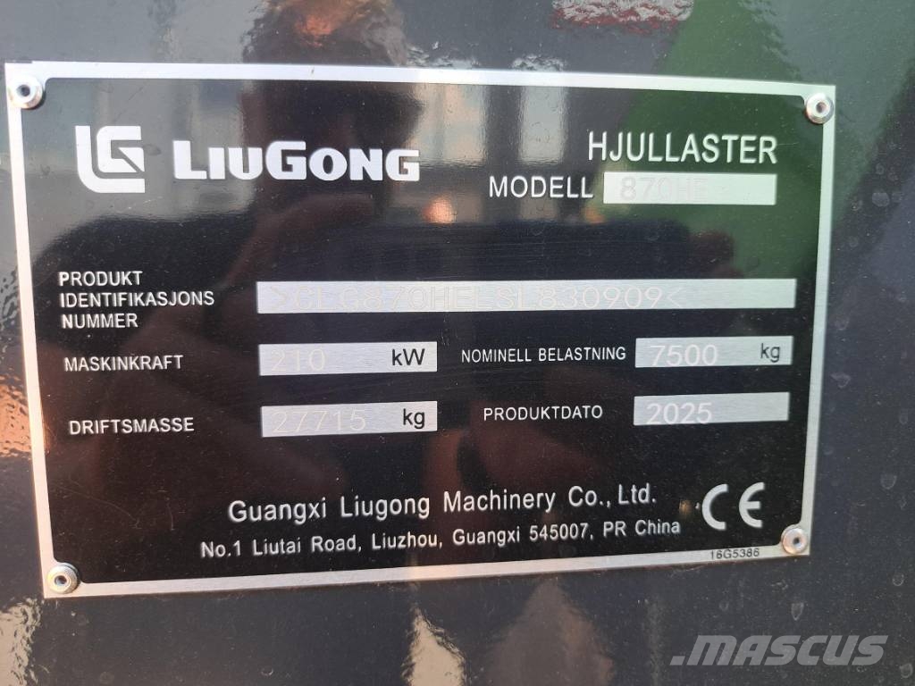 LiuGong 870HE لوادر بعجل