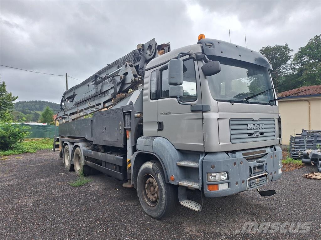 MAN TGA 33.400 6X4 + KCP 38 ZX170 Camiones con chasís y cabina