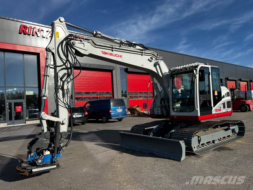 Takeuchi TB 2150 R / Pyörittäjä, Pihdit, Rasvari, Lämmitin Telakaivukoneet
