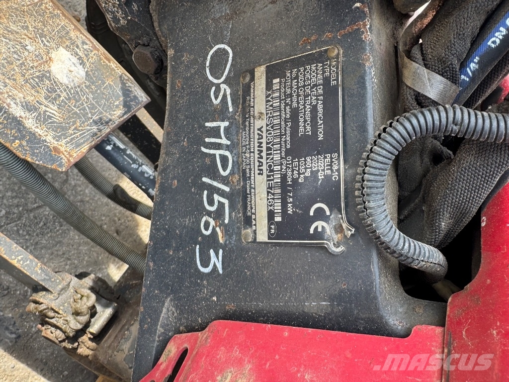 Yanmar SV08 (1E746) حفارات صغيرة أقل من 7 طن (حفارات صغيرة)