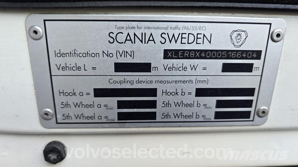 Scania R-serie R500 8x4 Kääntöpelli Nosturilla Vlakke laadvloer met kraan