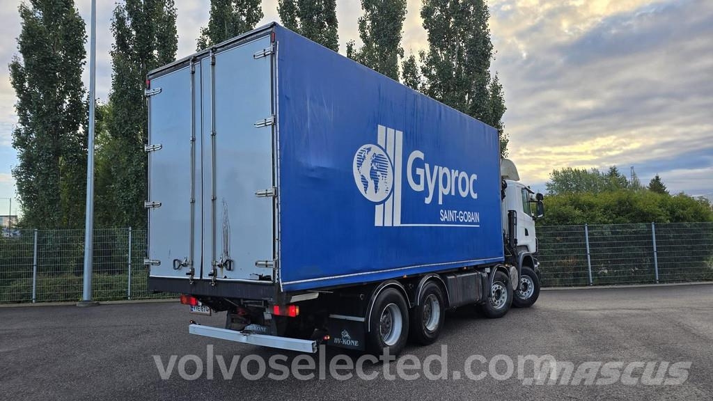 Scania R-serie R500 8x4 Kääntöpelli Nosturilla Vlakke laadvloer met kraan