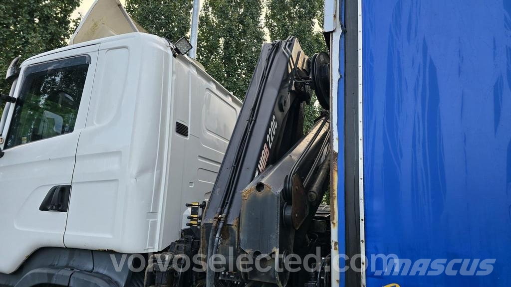 Scania R-serie R500 8x4 Kääntöpelli Nosturilla Vlakke laadvloer met kraan