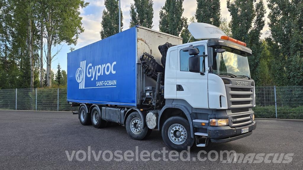 Scania R-serie R500 8x4 Kääntöpelli Nosturilla Vlakke laadvloer met kraan