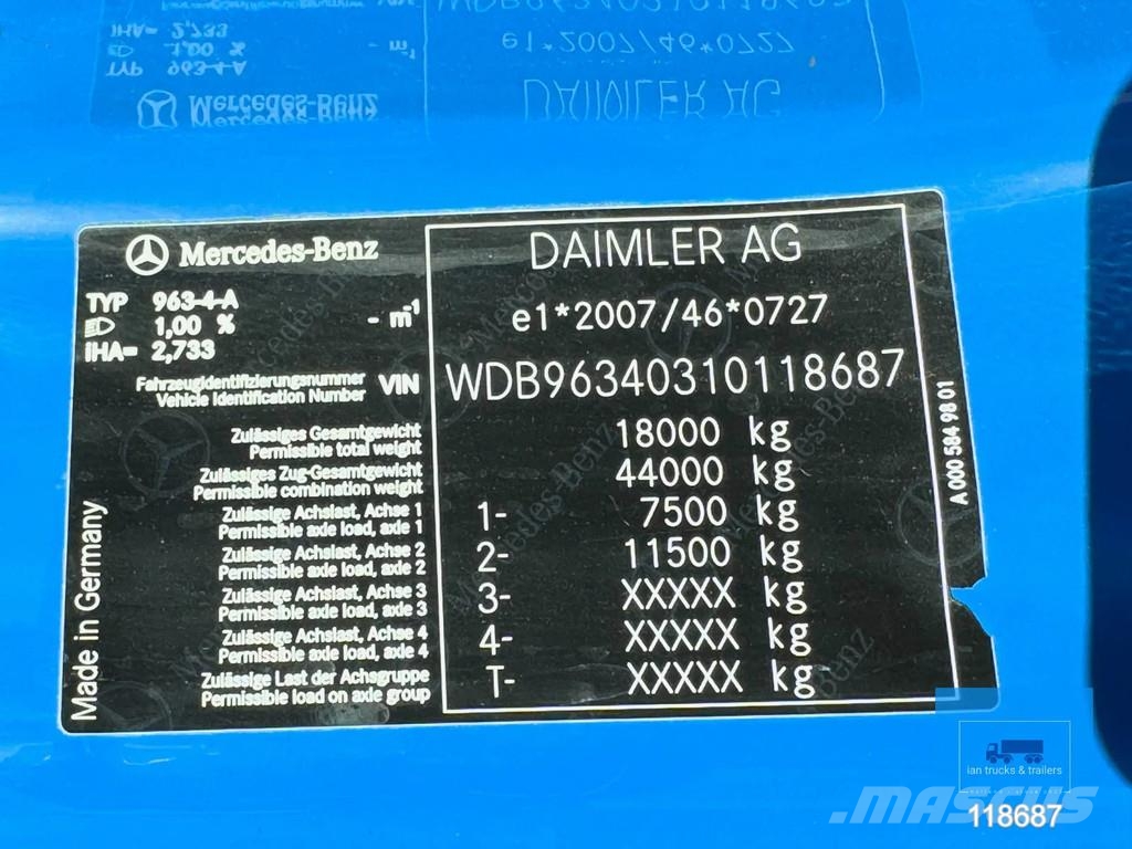 Mercedes-Benz Actros 1843 RETARDER | ADR FL EX/II EX/III AT | EU Traktorske jedinice