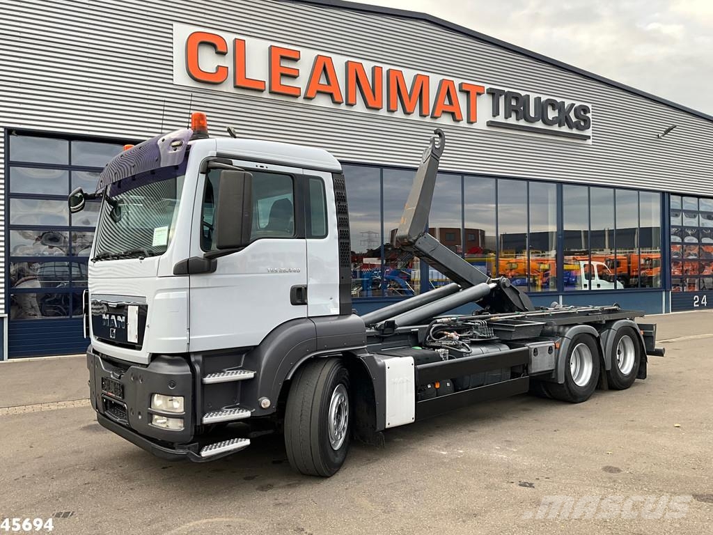 MAN TGS 26.440 6x4 ZF Intarder Manual 26 Ton haakarmsy Rol kiper kamioni sa kukom za podizanje tereta