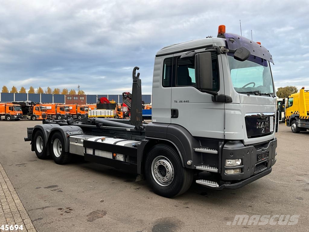 MAN TGS 26.440 6x4 ZF Intarder Manual 26 Ton haakarmsy Rol kiper kamioni sa kukom za podizanje tereta