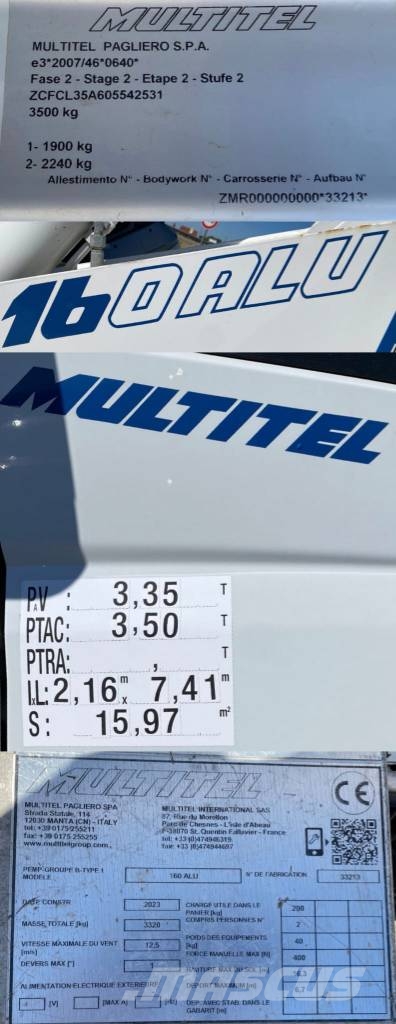 Iveco DAILY 35-140/2.3D140-MULTITEL 160ALU LKW-Arbeitsbühnen