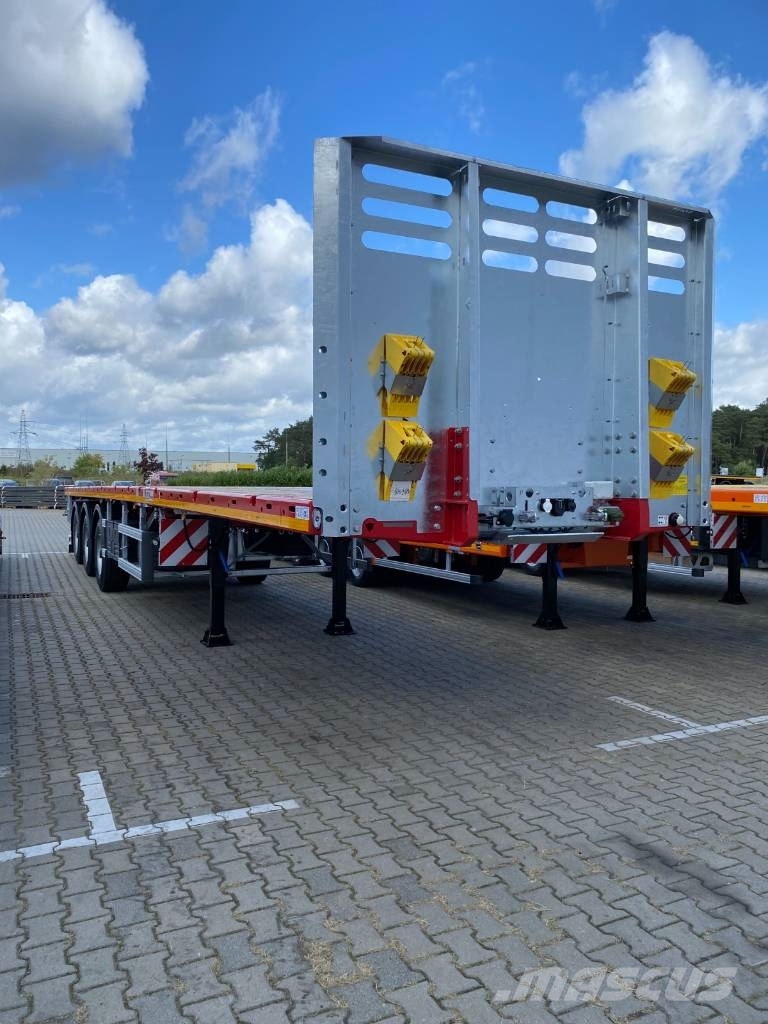 MAX Trailer Platfrom 2x Tele | 3 axle BPW | 22.5 Mélybölcsős félpótkocsik
