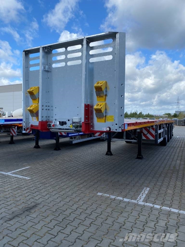 MAX Trailer Platfrom 2x Tele | 3 axle BPW | 22.5 Mélybölcsős félpótkocsik