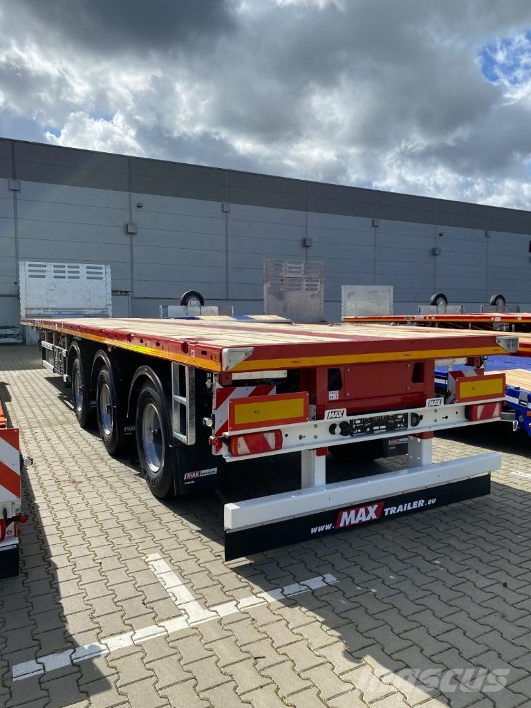 MAX Trailer Platfrom 2x Tele | 3 axle BPW | 22.5 Mélybölcsős félpótkocsik
