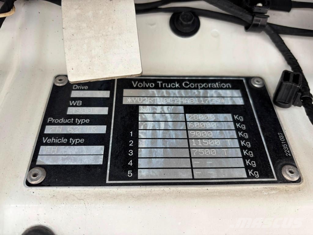 Volvo FH 500 6x2 FASSI F195A.2.25 / PLATFORM L=6510 mm Truck mounted cranes