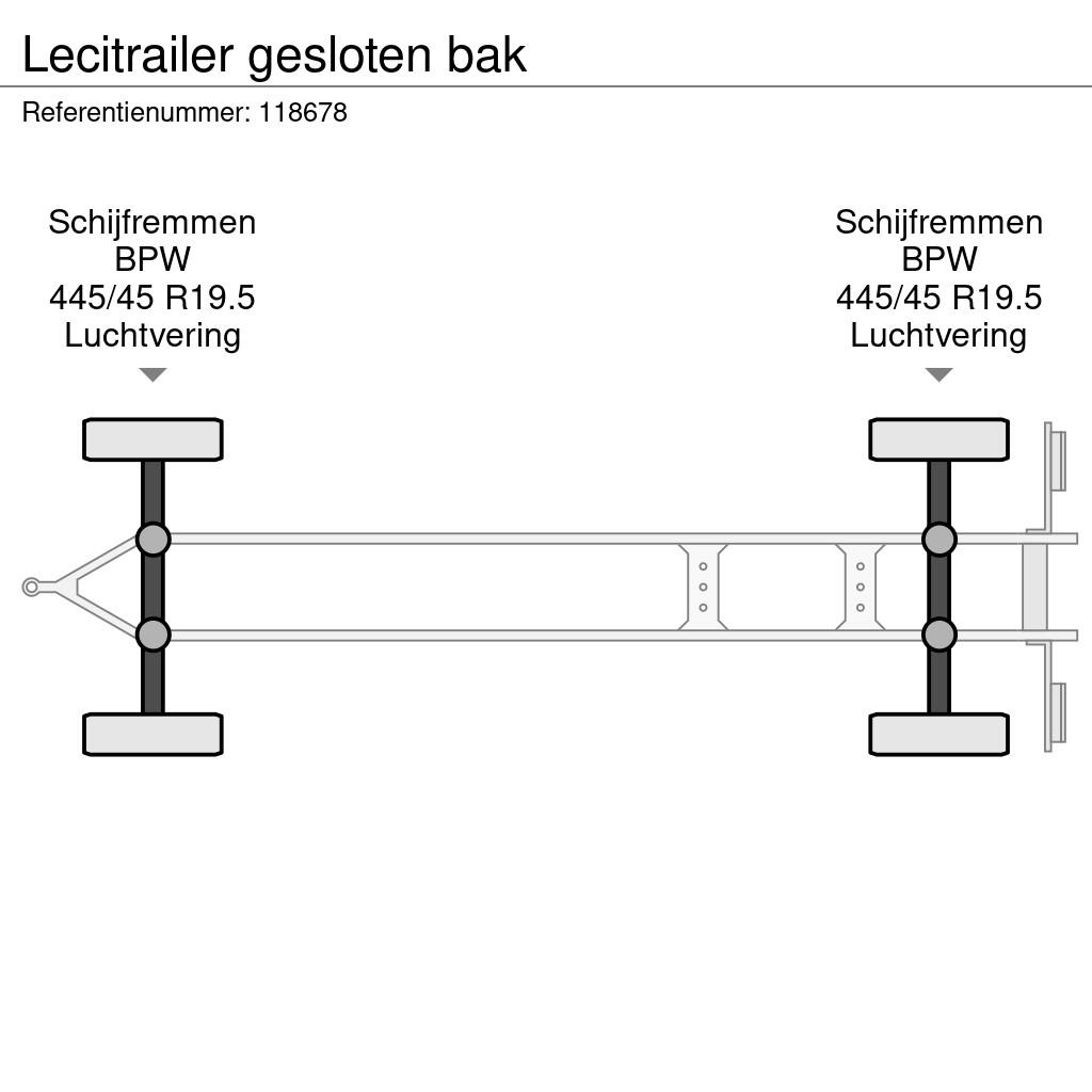 Lecitrailer gesloten bak مقطورات ذات هيكل صندوقي