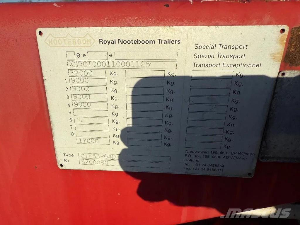 Nooteboom CT-53-04D + CT-26-01 - COMBITRAILER - 2X20-30-40-4 نصف مقطورات حاويات