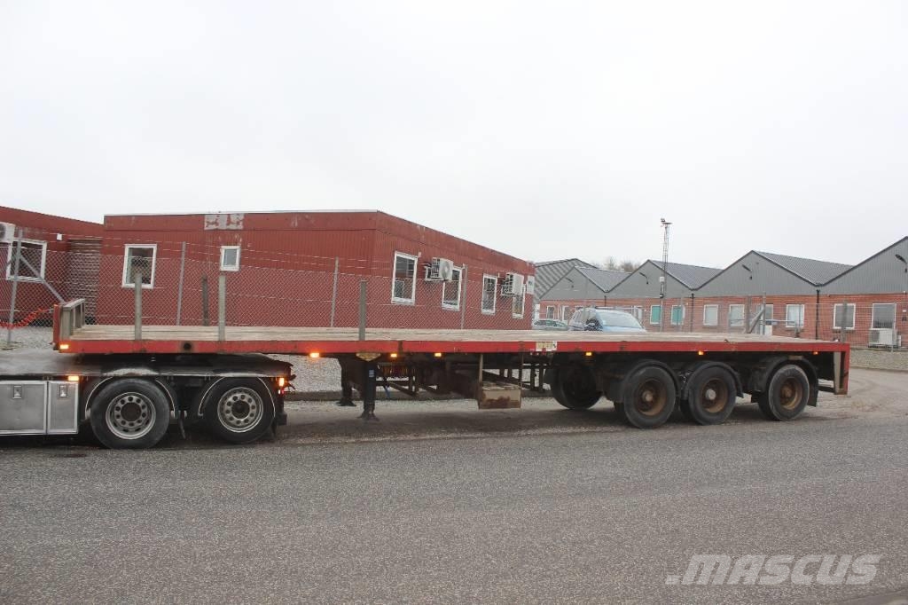Broshuis 3 akslet sværlast trailer med udtræk Flatbed çekiciler