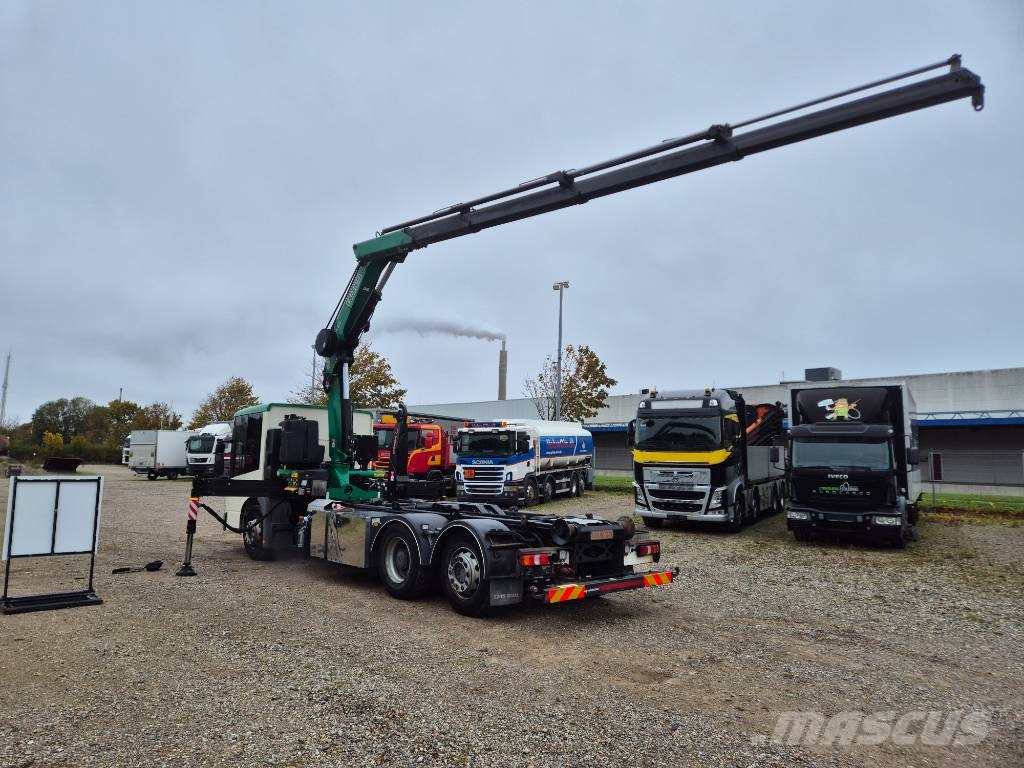 Mercedes-Benz Econic 2630 6x2/ Fassi 245-4/Hooklift/Generator Lastbil med kran