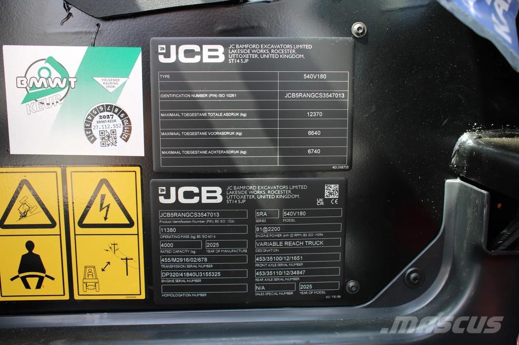 JCB 540-180 New & Unused Teleskopski viličarji
