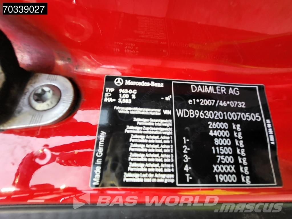 Mercedes-Benz Antos 2535 Antos 6X2 BDF ADR Full Air Suspension L Φορτηγά με γερανό & γάτζο
